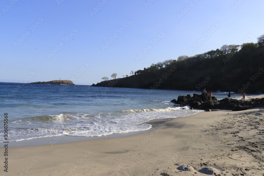 A beautiful view of Virgin Beach in Bali, Indonesia. A beautiful view of Virgin Beach in Bali, Indonesia.