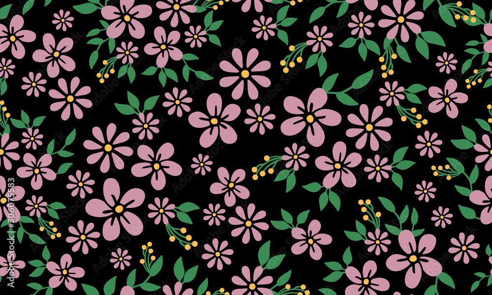 Seamless beautiful floral pattern, green leafy flower. Seamless beautiful floral pattern, green leafy flower.