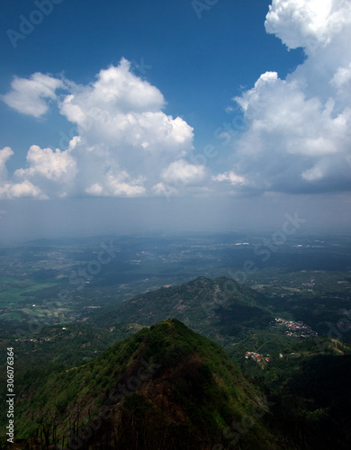 panorama of mountains, vertical © reksitawardani