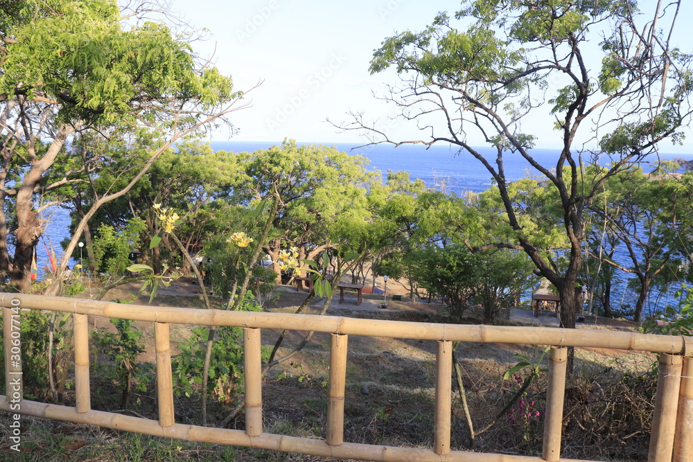 Fototapeta premium A beautiful view of Virgin Beach in Bali, Indonesia.