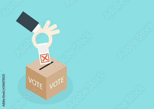 Hand Voting vector design. template Elections icons. check marks. Vector green. vote label. Vote, poll icon.
