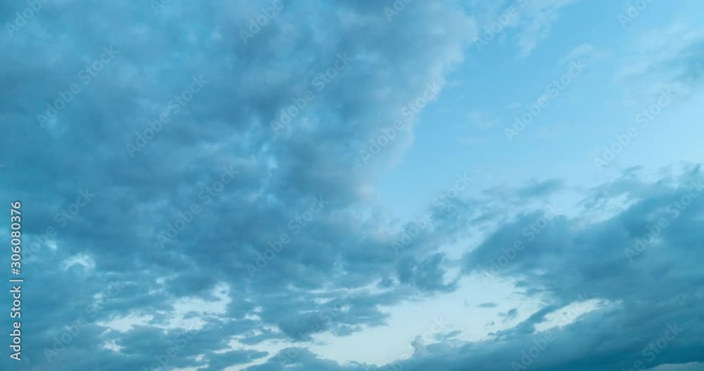 timelapse of cumulus clouds clawing up on twilight time timelapse of cumulus clouds clawing up on twilight time