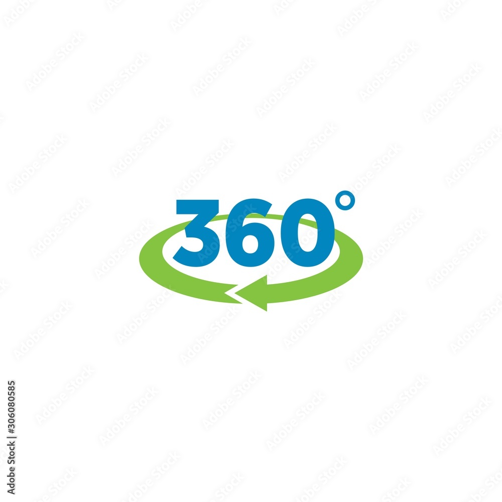 Minimalist 360 degree logo design templates Minimalist 360 degree logo design templates