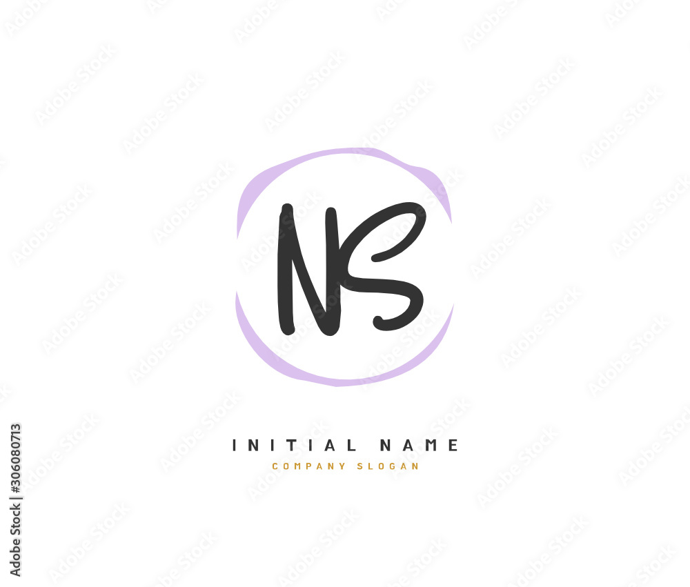 N S NS Beauty vector initial logo, handwriting logo of initial signature, wedding, fashion, jewerly, boutique, floral and botanical with creative template for any company or business. N S NS Beauty vector initial logo, handwriting logo of initial signature, wedding, fashion, jewerly, boutique, floral and botanical with creative template for any company or business.