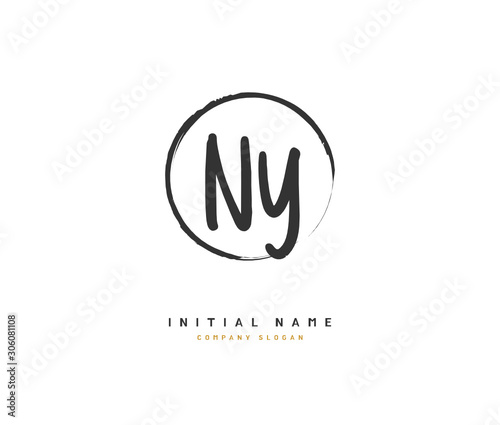 N Y NY Beauty vector initial logo, handwriting logo of initial signature, wedding, fashion, jewerly, boutique, floral and botanical with creative template for any company or business. Free Download N Y NY Beauty vector initial logo, handwriting logo of initial signature, wedding, fashion, jewerly, boutique, floral and botanical with creative template for any company or business. - GFXLoad