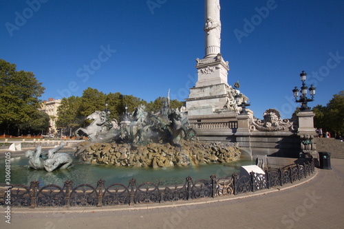 Monument aux Girondins on Esplanade des Quinconces in Bordeaux,France
