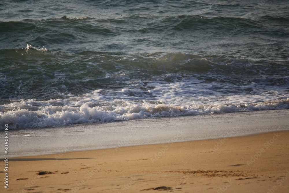 waves on the beach