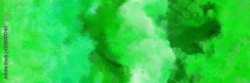 fantasy illustration painted art with lime green, light green and green color