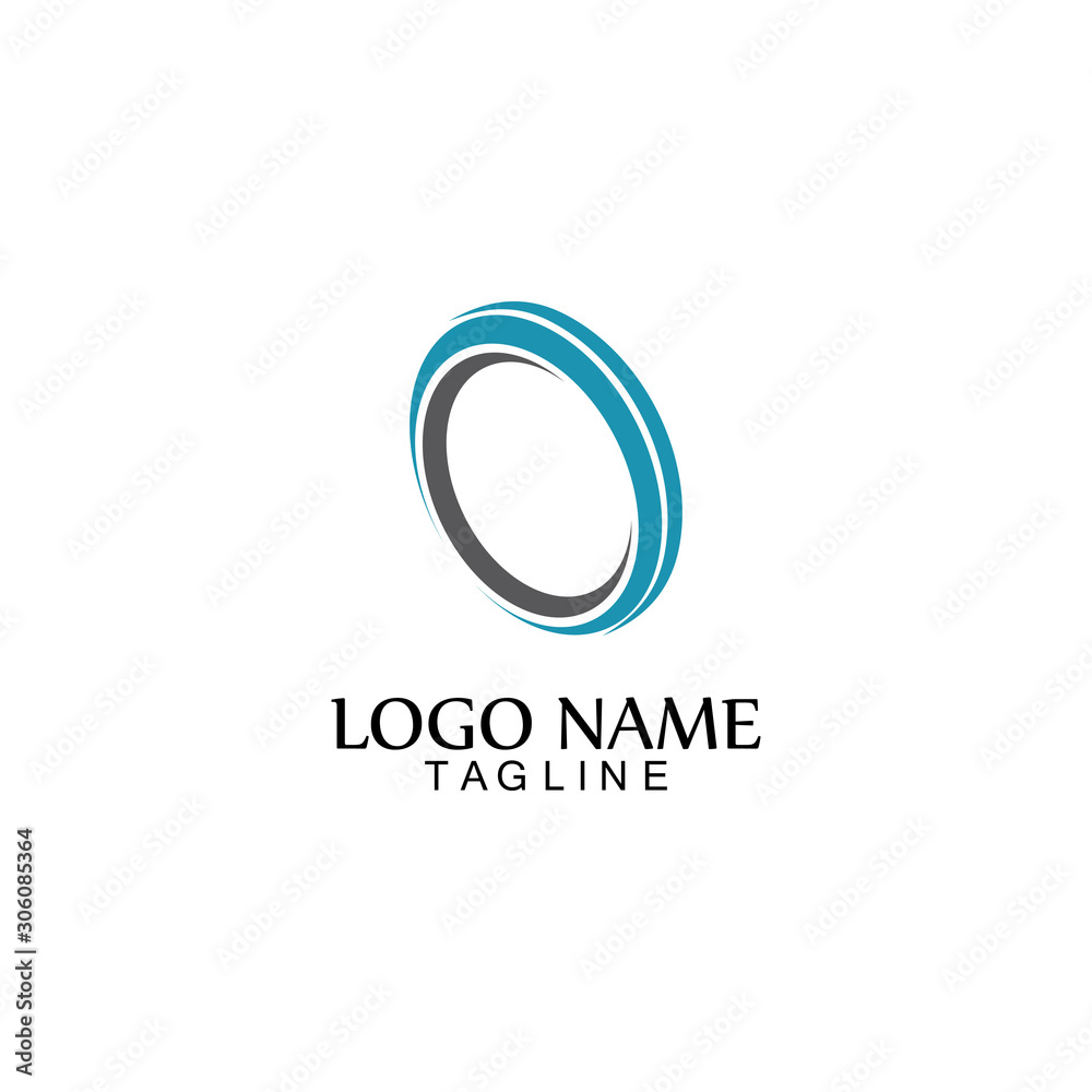 Circle logo and symbol vector icon template app Circle logo and symbol vector icon template app
