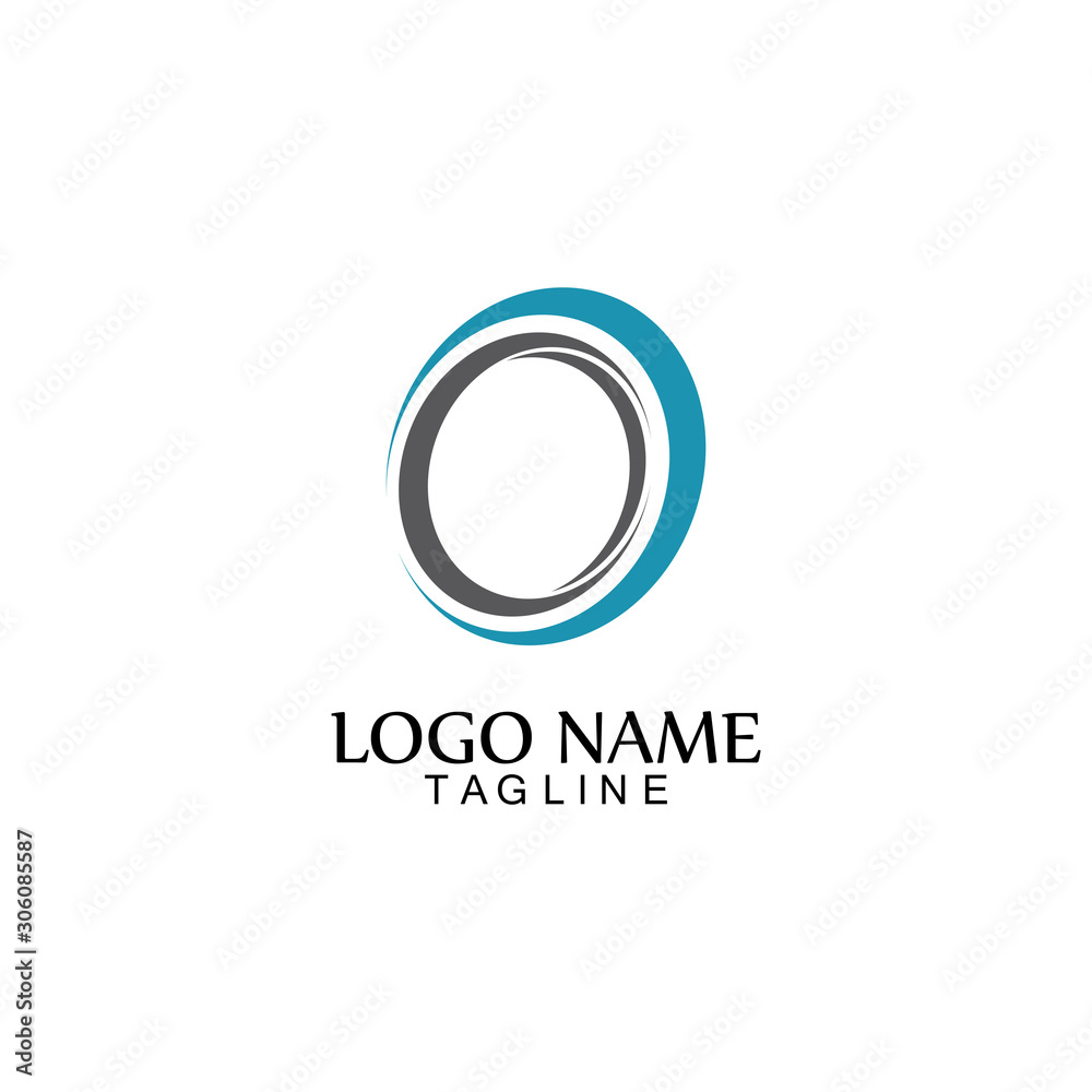 Circle logo and symbol vector icon template app Circle logo and symbol vector icon template app