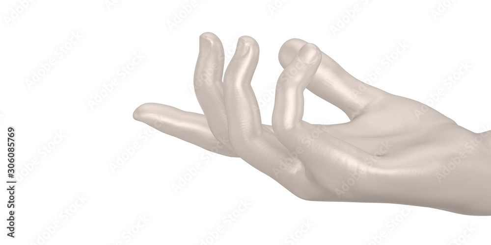 3d hand gesture Isolated on white background. 3d illustration 3d hand gesture Isolated on white background. 3d illustration