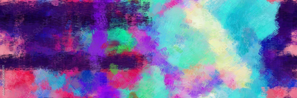 colored design painting with dark slate blue, medium turquoise and very dark violet color colored design painting with dark slate blue, medium turquoise and very dark violet color