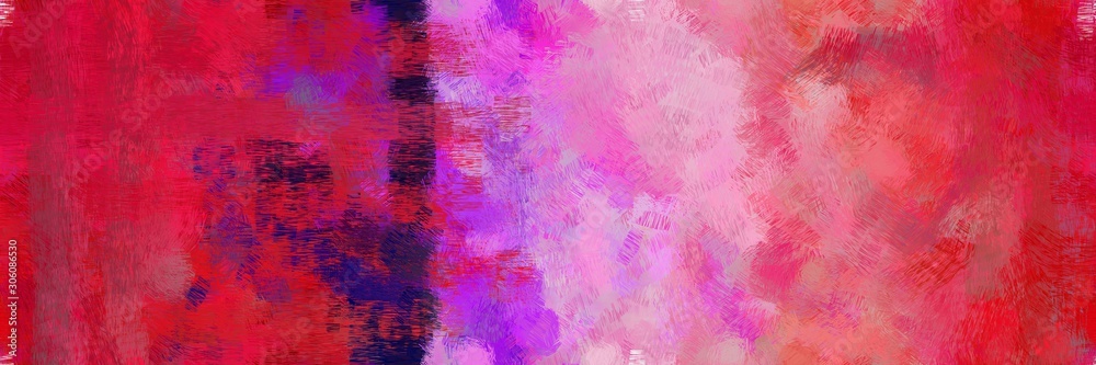 artwork illustration painted brush with crimson, orchid and pastel magenta color