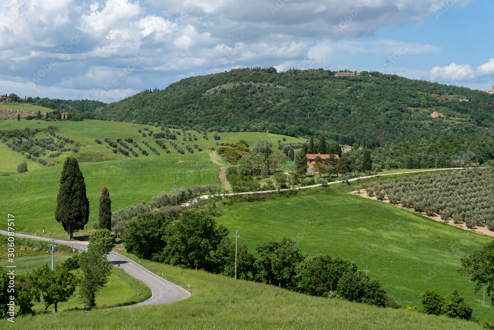 Countryside of Val d'Orcia in Tuscany