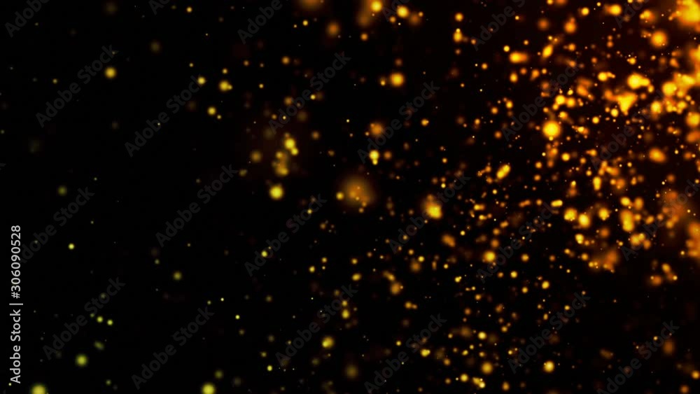 gold background dust particles flying in space gold background dust particles flying in space