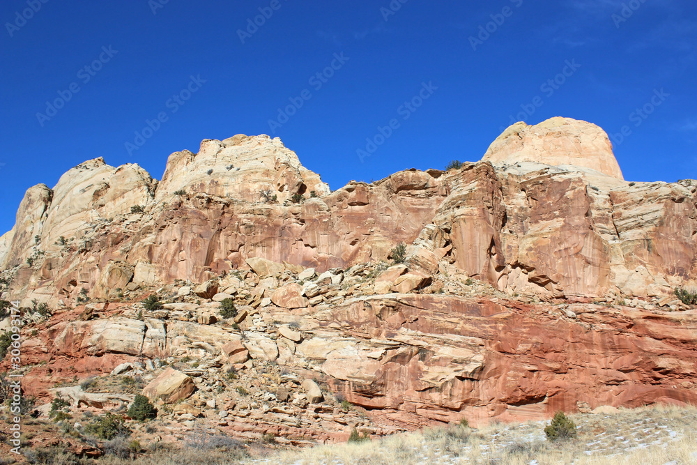 Capitol Reef National Park, Utah, in winter	