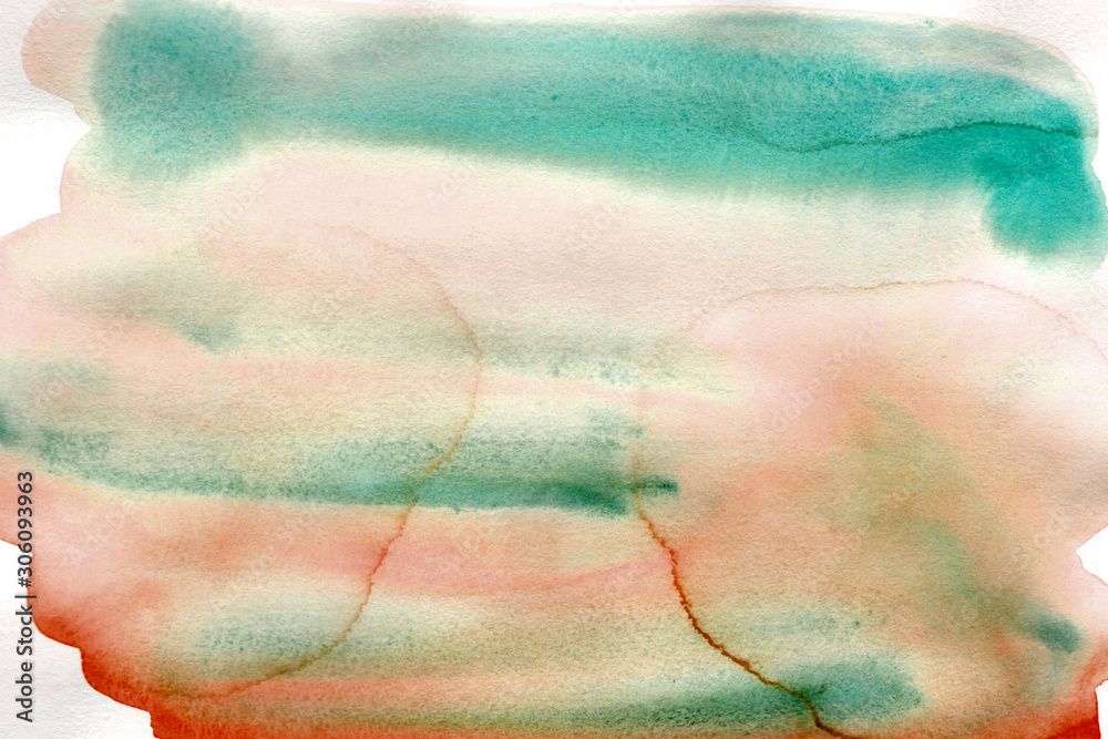 background watercolor painting spot abstract pink blue