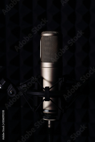 tube Studio condenser microphone for recording vocals in sound recording