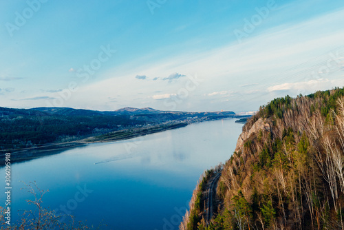 view of the sea and mountains