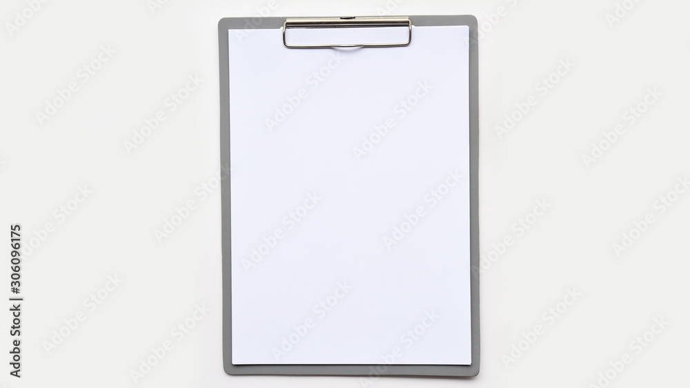 close up of empty paper isolated on white background close up of empty paper isolated on white background