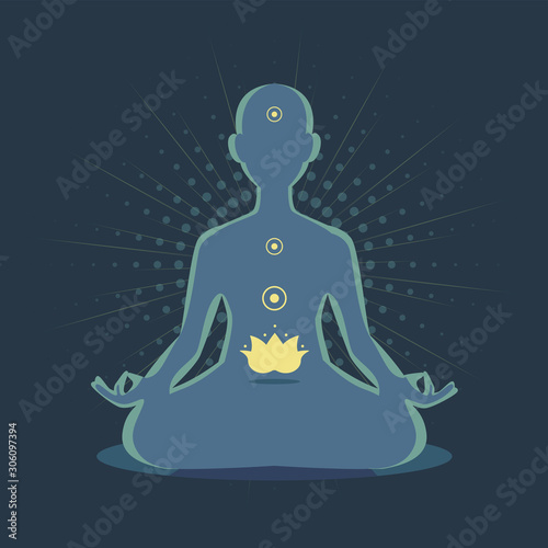 Meditation breathing for good health and mind.
