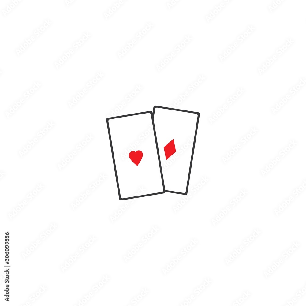 Obraz premium playing card free vector template