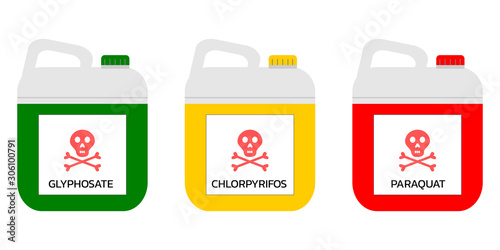 Paraquat , Chlorpyrifos and Glyphosate , vector