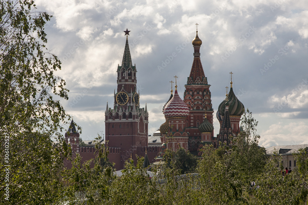 View of the red square