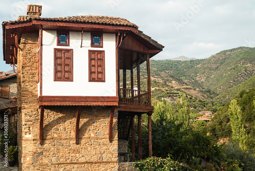 House in the mountains. Historical Turkish Homes in Birgi, Odemis, Izmir, Turkey