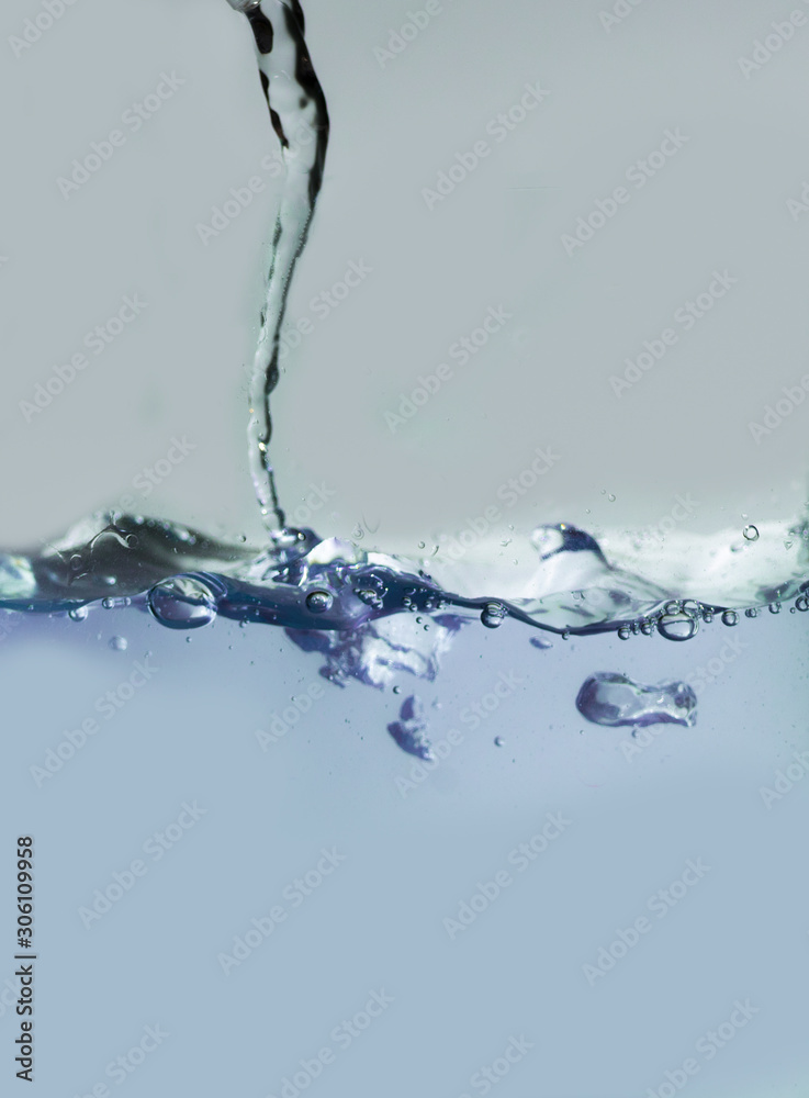 horizontal view of beautiful blue bubble water horizontal view of beautiful blue bubble water