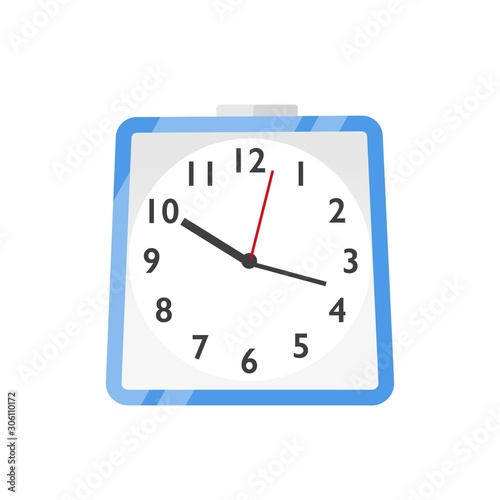 Wall clock, watches flat vector illustration