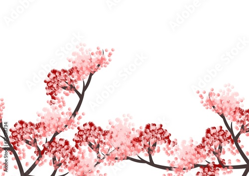 flower background with dot color 