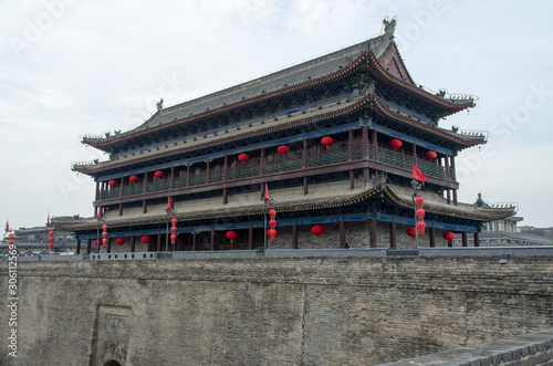 Xi'An City Wall Watchtower (Anyuan Gate)