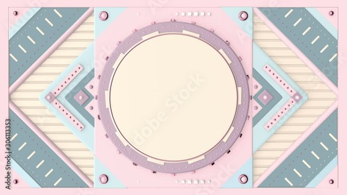 3d video frame with geometric elements