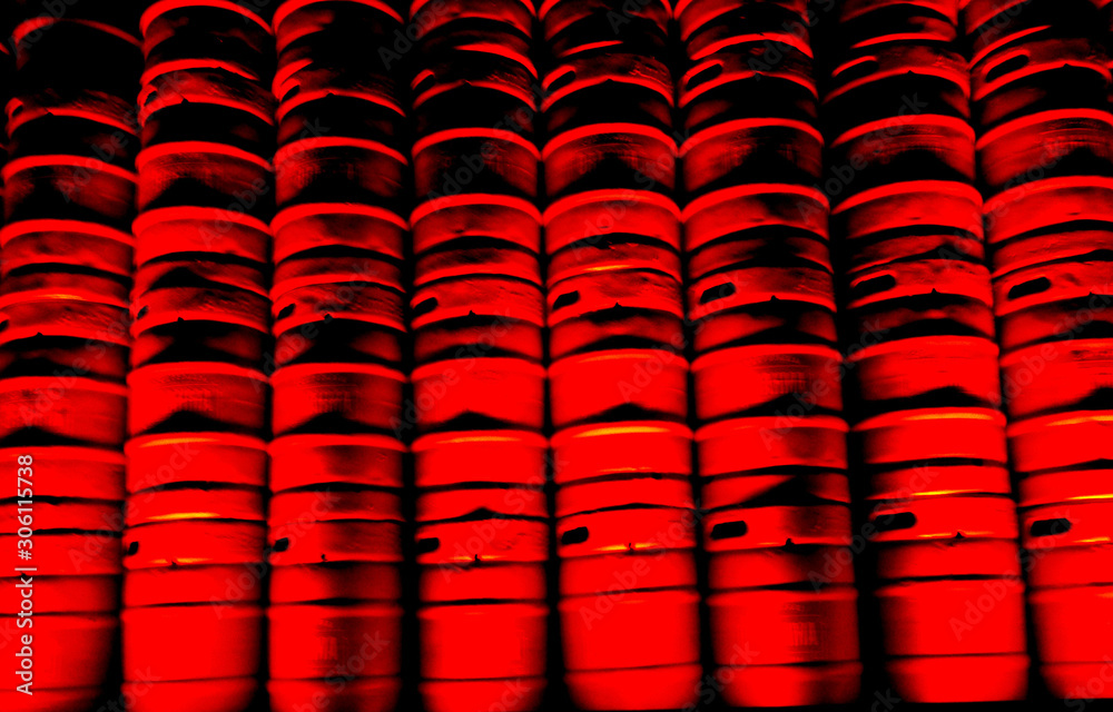 Obraz premium red and black abstract photography. Red is a fiery color with an immaterial and restless character. Remember youthful joy, but in dark tones symbolizes virile maturity. It resembles the clear tones of