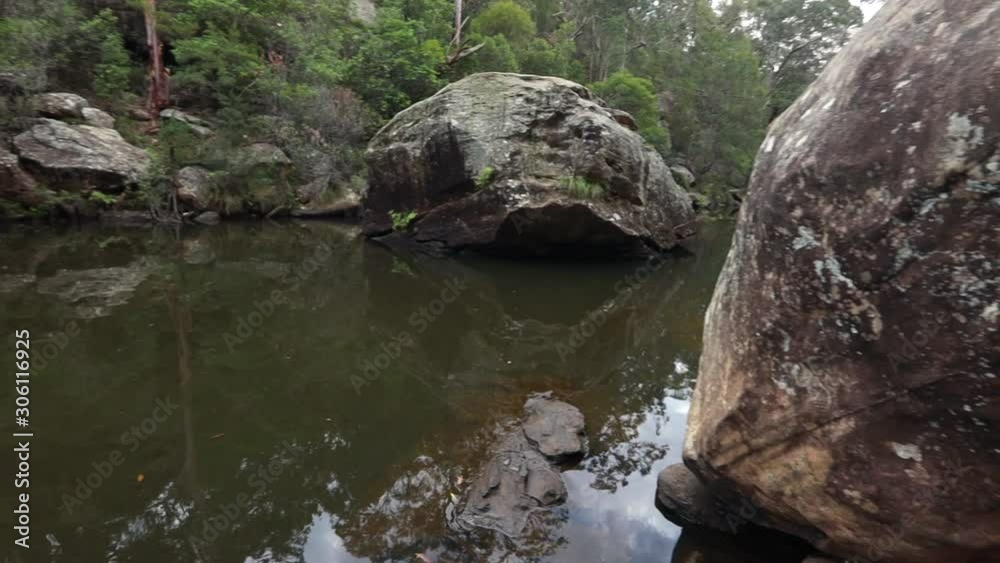 Jelly Bean Pool is a swimming hole in the Blue Mountains National Park. Typical example of the Watering hole in the Australian Bush Jelly Bean Pool is a swimming hole in the Blue Mountains National Park. Typical example of the Watering hole in the Australian Bush