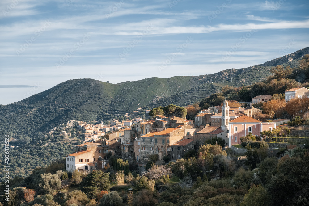 Villages of Costa and Belgodere in Balagne region of Corsica