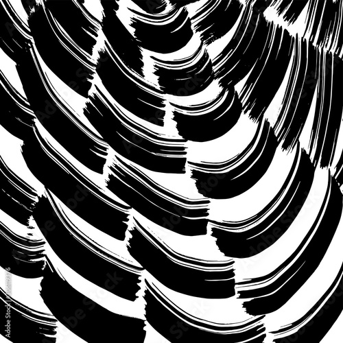 Grunge brush pattern. Texture. White and black vector.