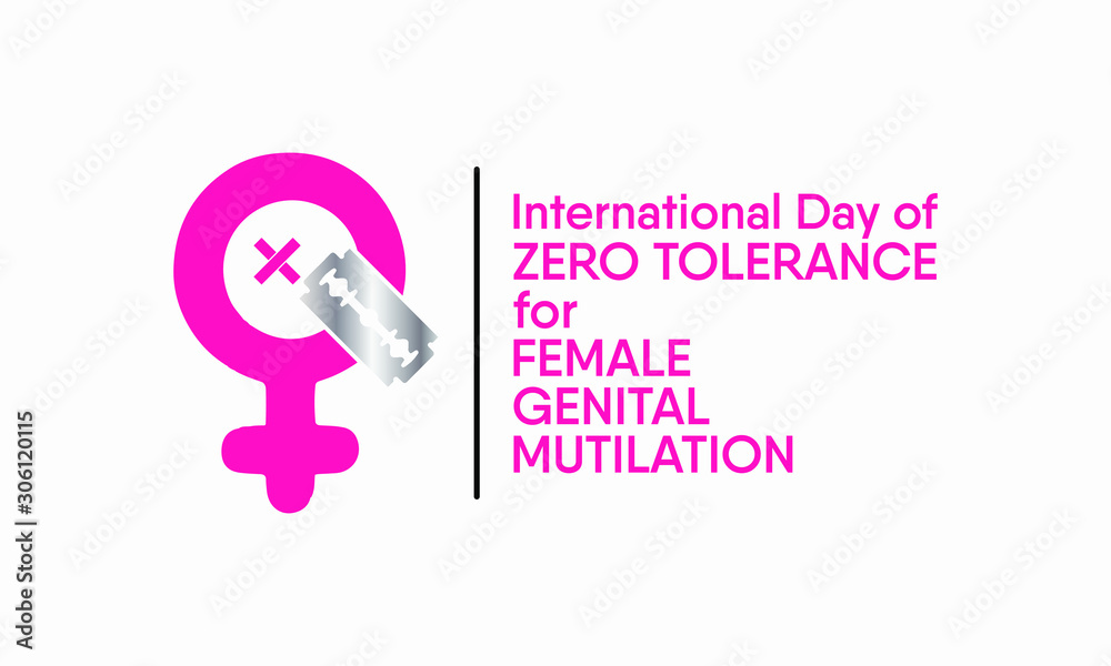 Vector illustration on the theme of International Day of zero tolerance for female genital mutilation on February 6th. Vector illustration on the theme of International Day of zero tolerance for female genital mutilation on February 6th.