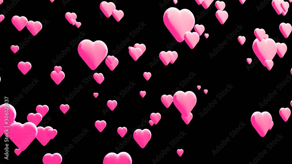 世の中にあふれる愛「背景黒」