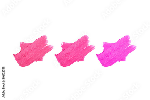 Set of different color stroks, plette of lik stick
