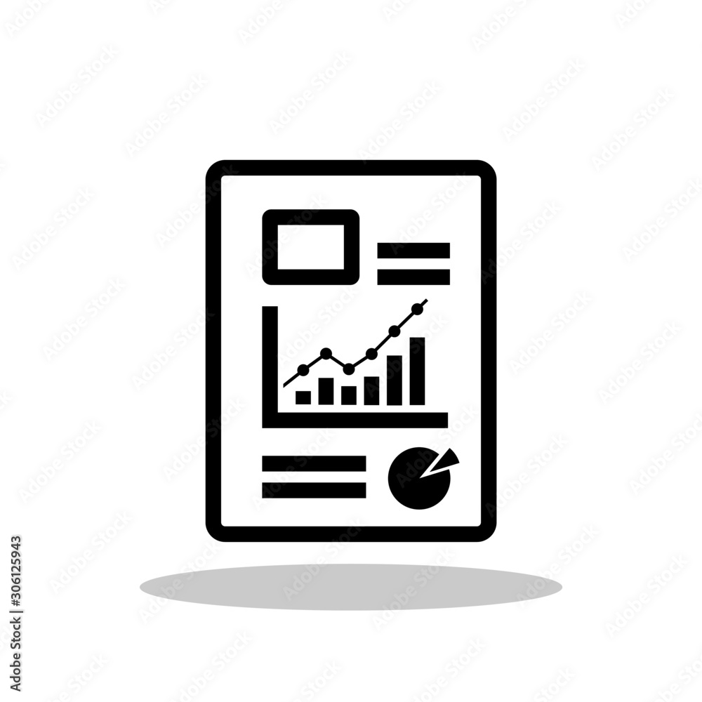 Report icon in trendy flat style. Audit / Analysis / Planning symbol for your web site design, logo, app, UI Vector EPS 10. - Vector Report icon in trendy flat style. Audit / Analysis / Planning symbol for your web site design, logo, app, UI Vector EPS 10. - Vector