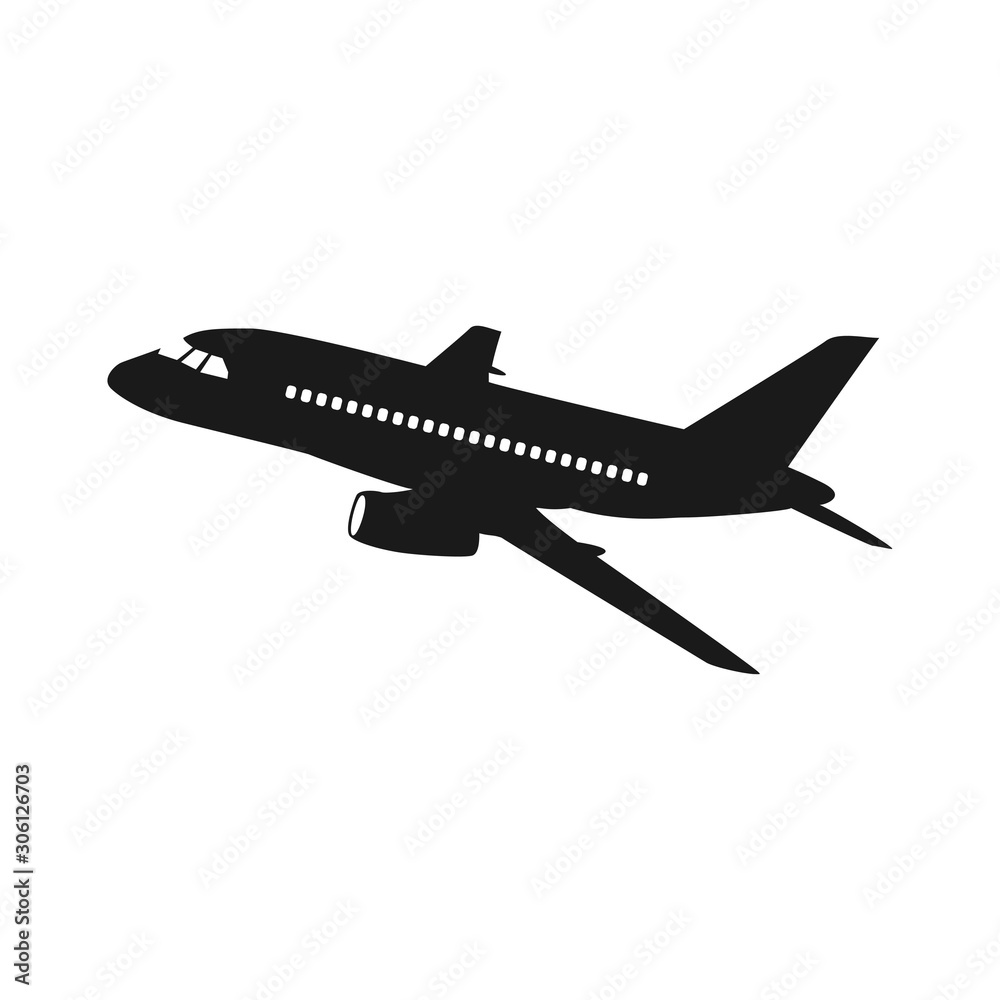 airplanes vector icon on white background, airplane vector Illustration airplanes vector icon on white background, airplane vector Illustration