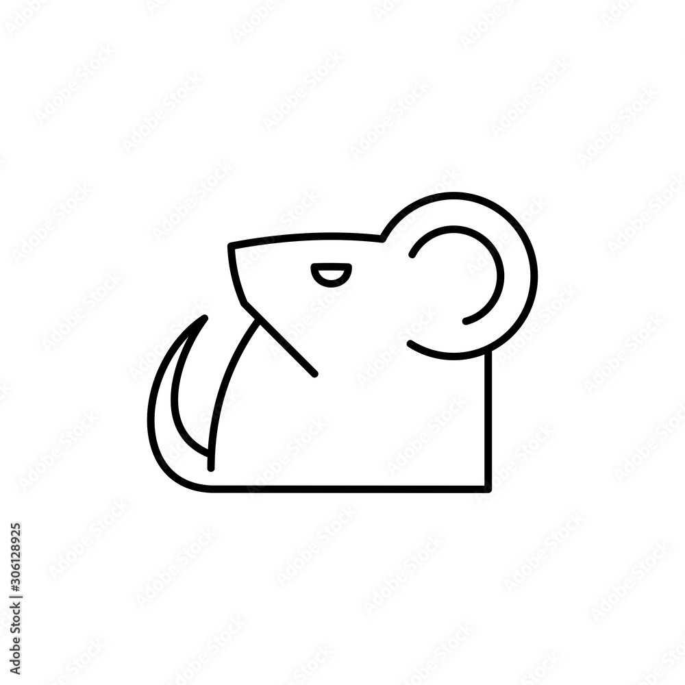 Mouse line icon. Icon design. Template elements