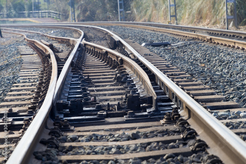 Fotografie Change of train tracks