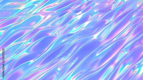 Modern beautiful holographic background in 80