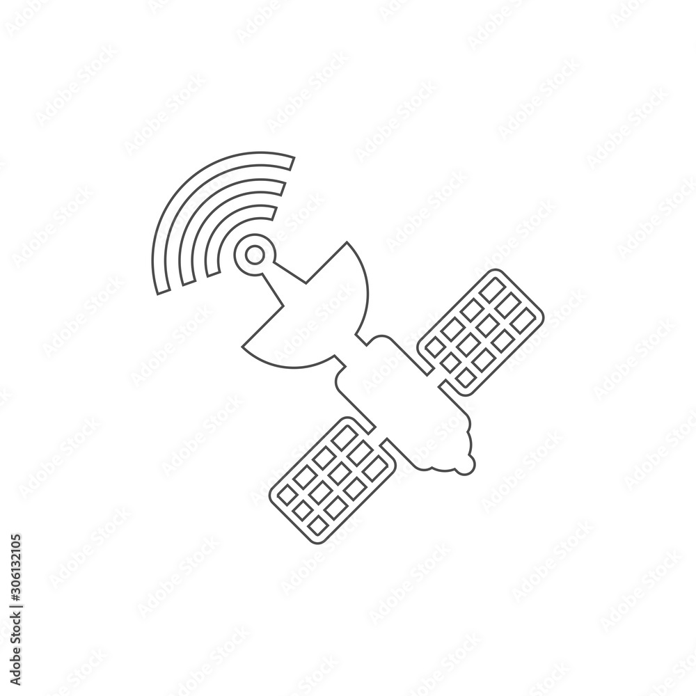 Fototapeta premium satellite icon vector design symbol