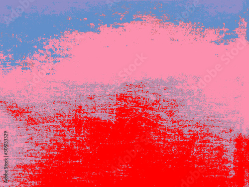 abstract red stroke whith blue splash
