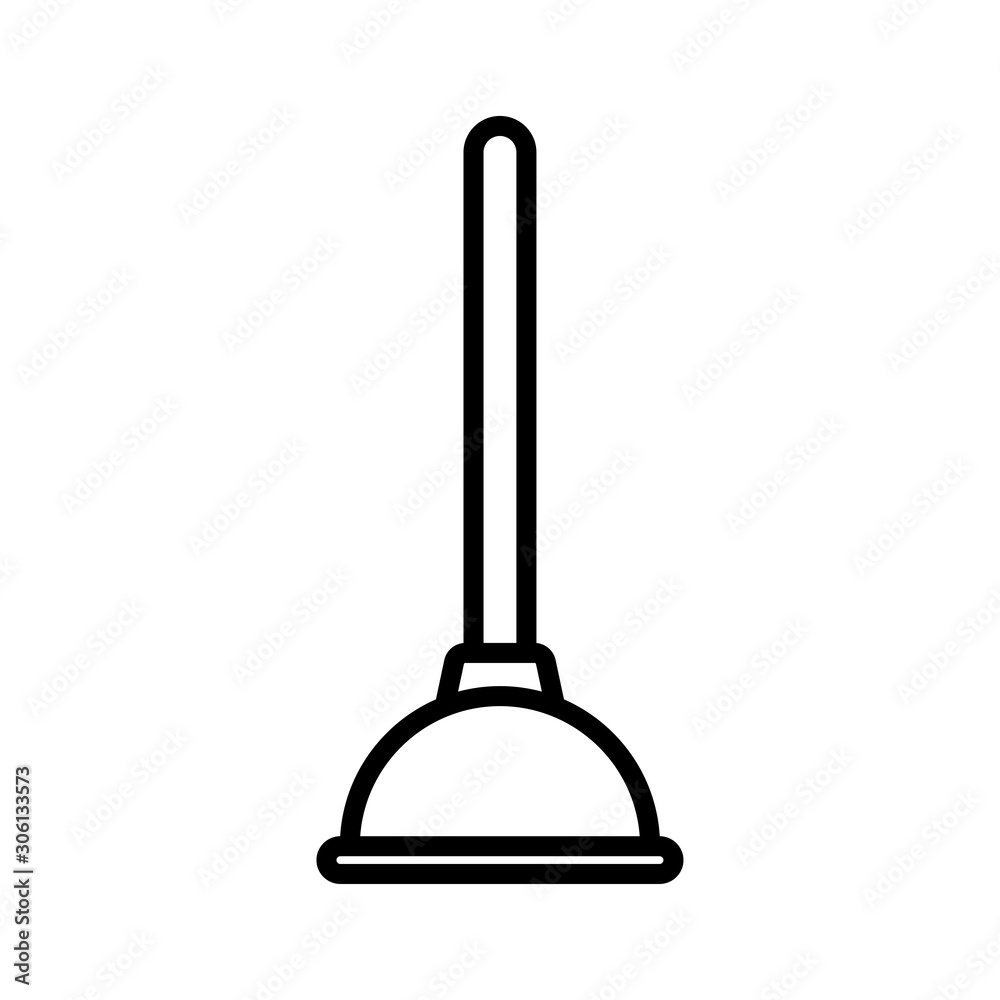plunger - plumbing icon vector design template plunger - plumbing icon vector design template