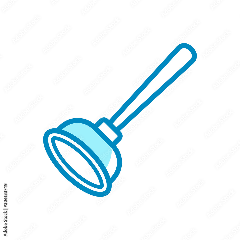 plunger - plumbing icon vector design template plunger - plumbing icon vector design template